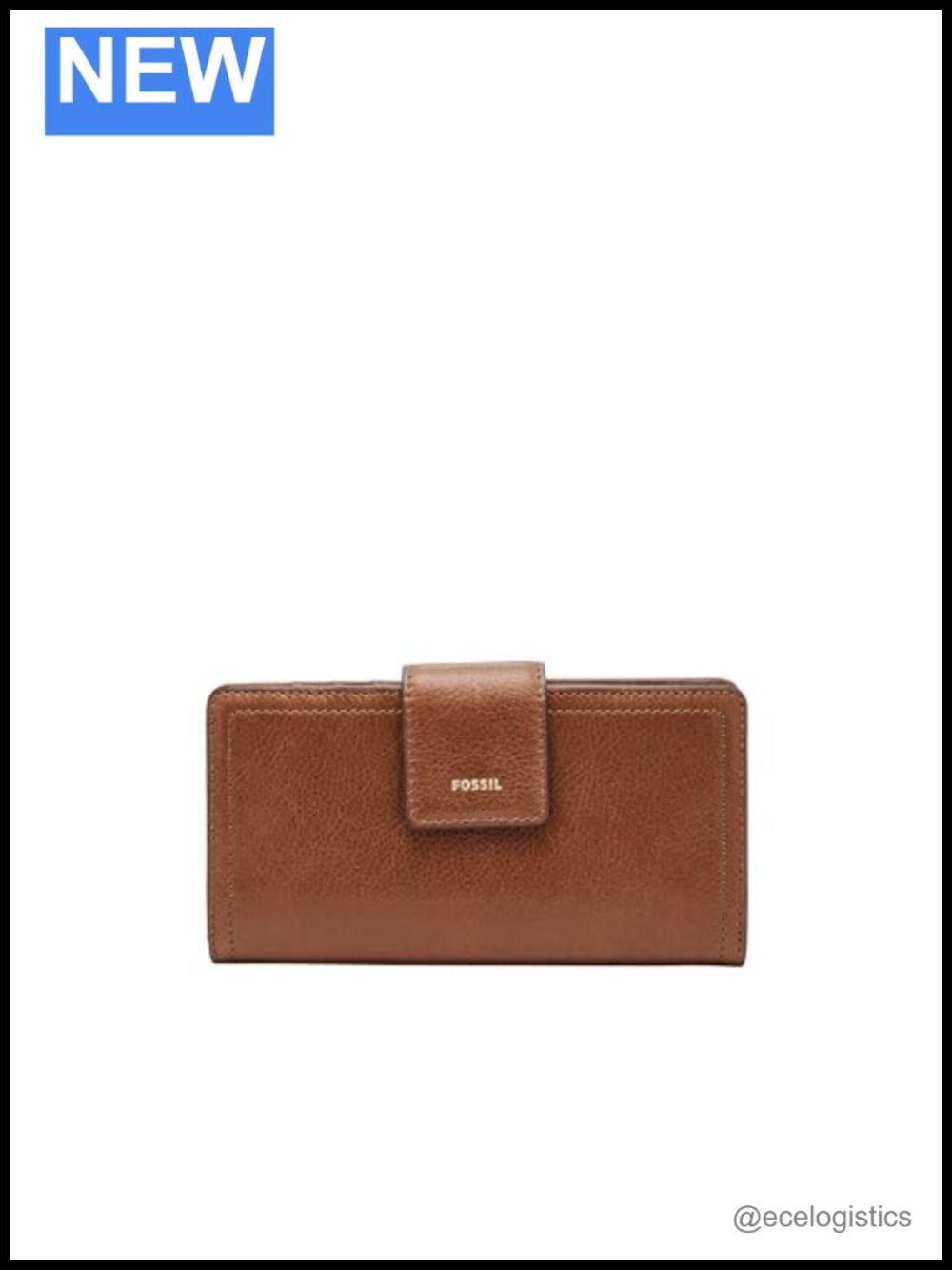Fossil Women's Logan Leather Wallet RFID Blocking Tab Clutch